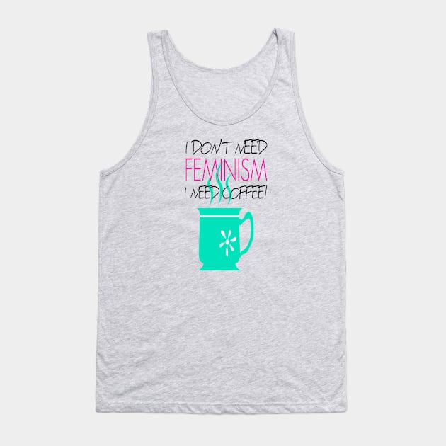 Coffee Power Tank Top by TheDaintyTaurus